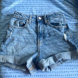 High-waisted shorts